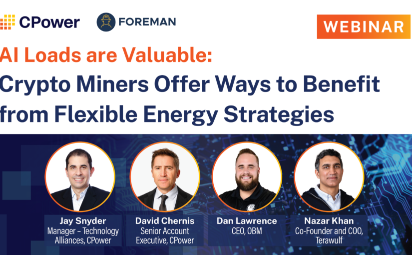 AI Loads are Valuable: Crypto Miners Offer Ways to Benefit from Flexible Energy Strategies